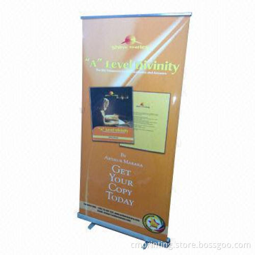 Banner printing, large size, PP film with aluminum alloy bracket on both ends